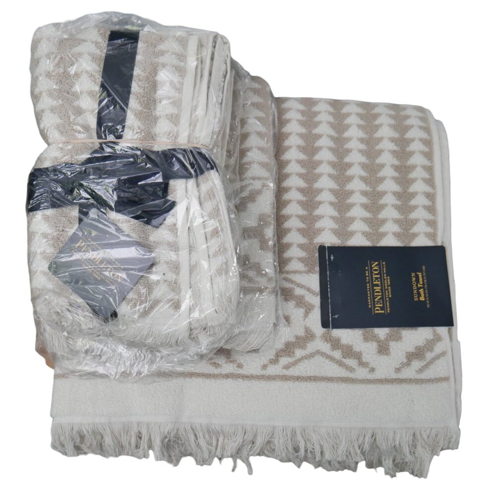 Pendleton 6 PC Sundown Towel Set 2 Bath 2 Hand 2 Fingertip Aztec Southwestern